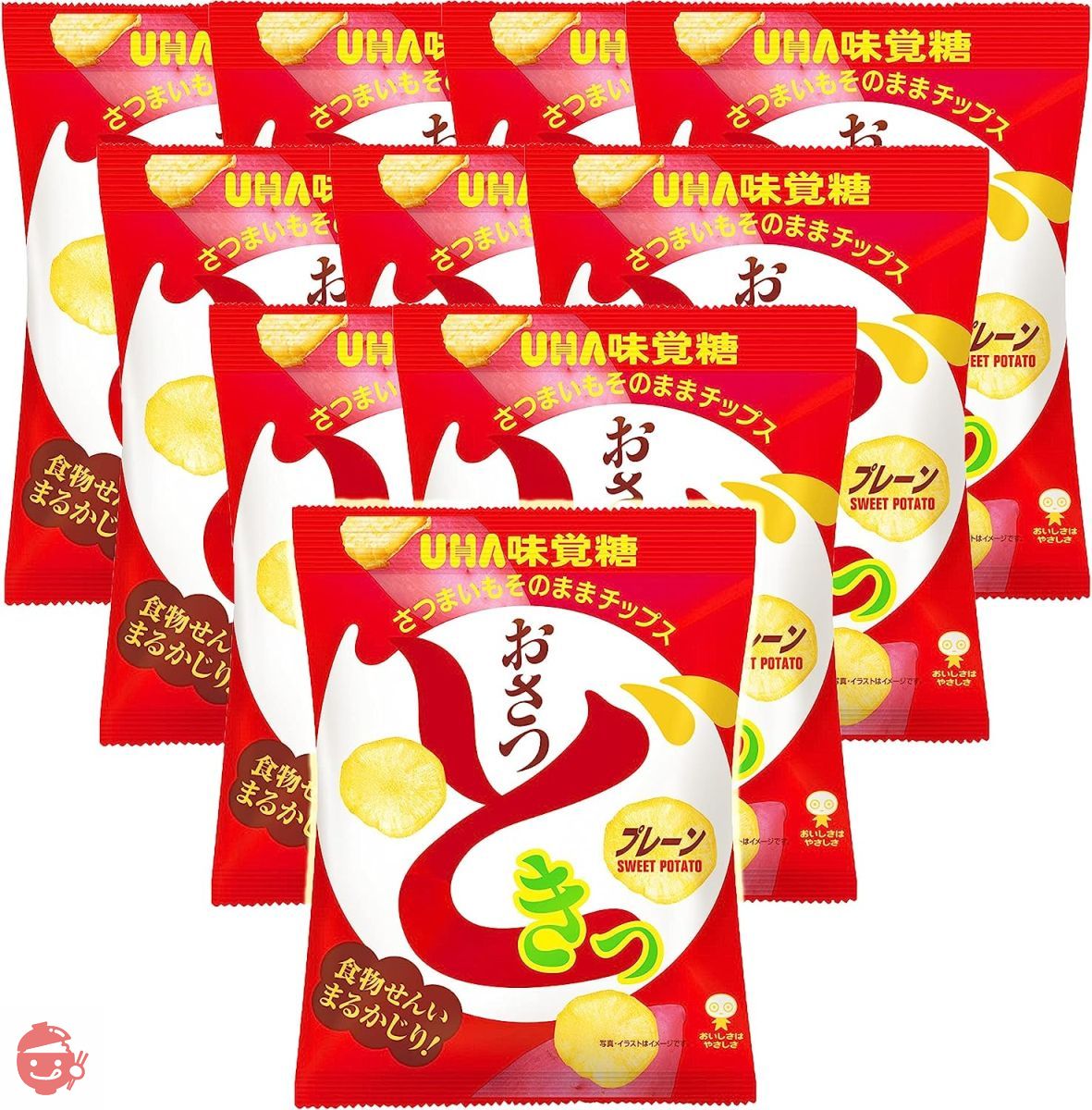 Bulk Purchase] UHA Mikakuto Osatsudoki Plain Flavor 65g 10 Bags