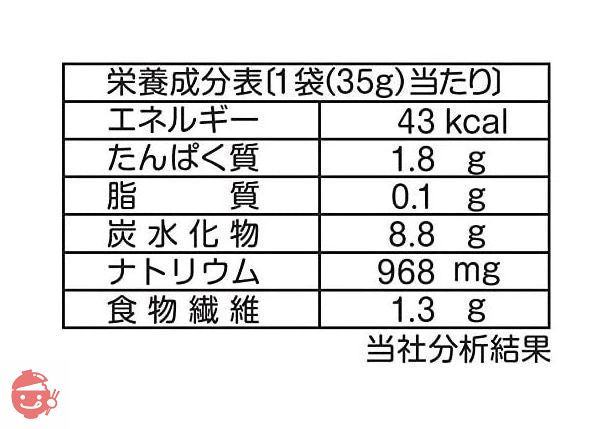 なとり シャキシャキ野菜茎レタス梅しそ味 35g×5袋【エネルギー41kcal 脂質0.1g 炭水化物8.8ｇ(糖質 7.5ｇ 食物繊維 1.3ｇ) ※1袋当たり】の画像