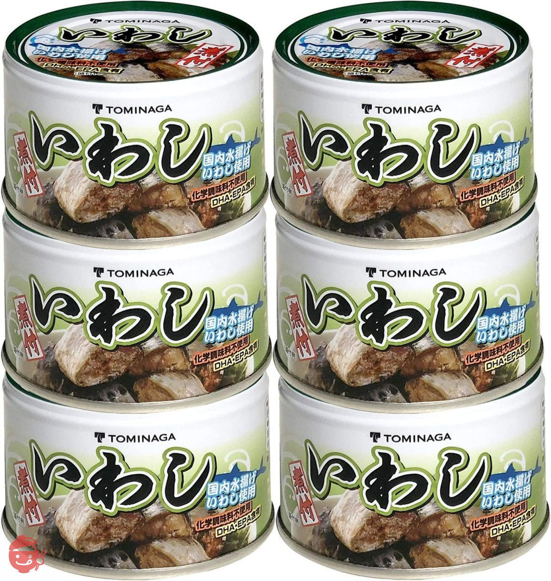 富永 いわし 煮つけ 缶詰 140g ×6個 [ 国内加工 化学調味料不使用 DHA EPA 含有]の画像