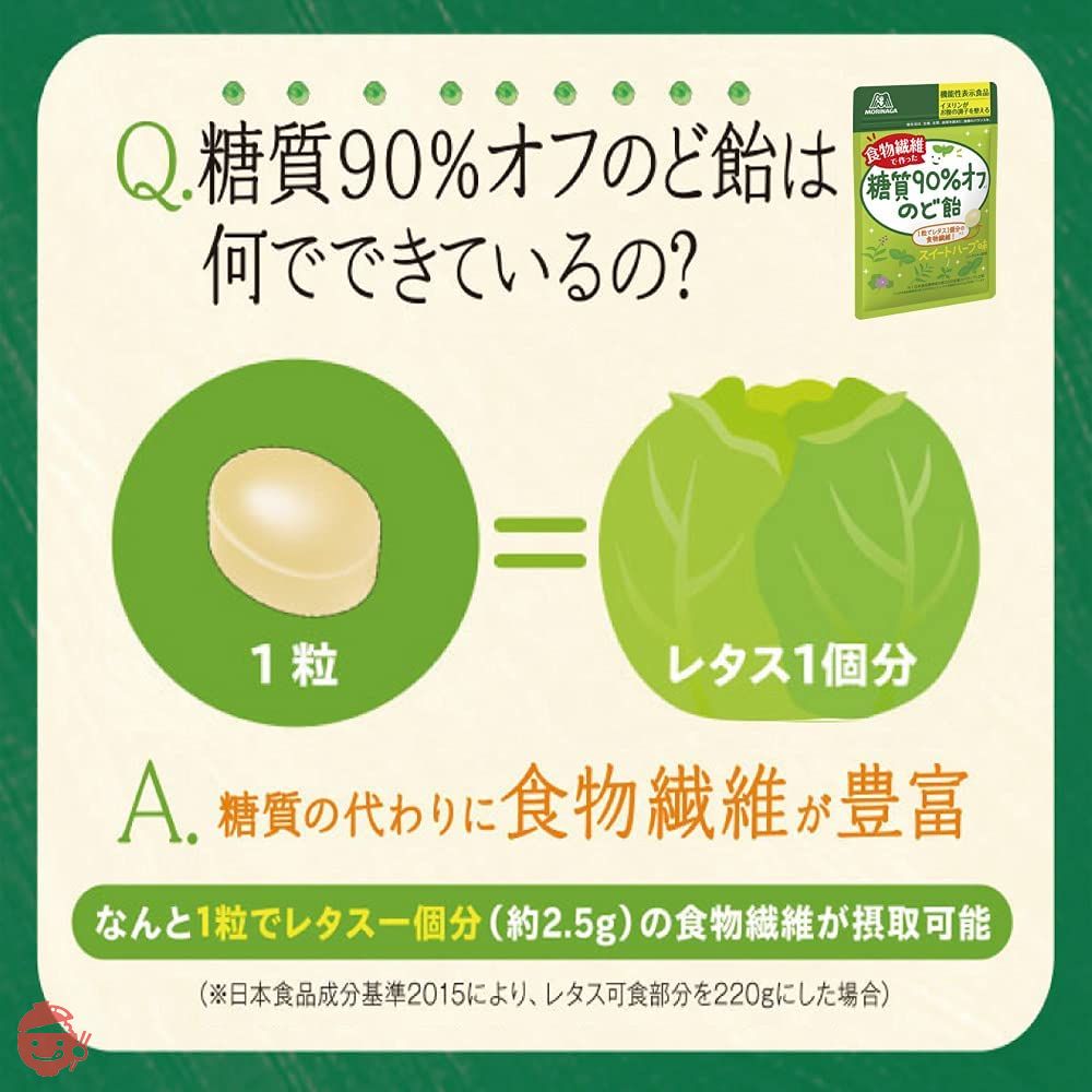 森永製菓 糖質90%オフのど飴 58g×7個の画像