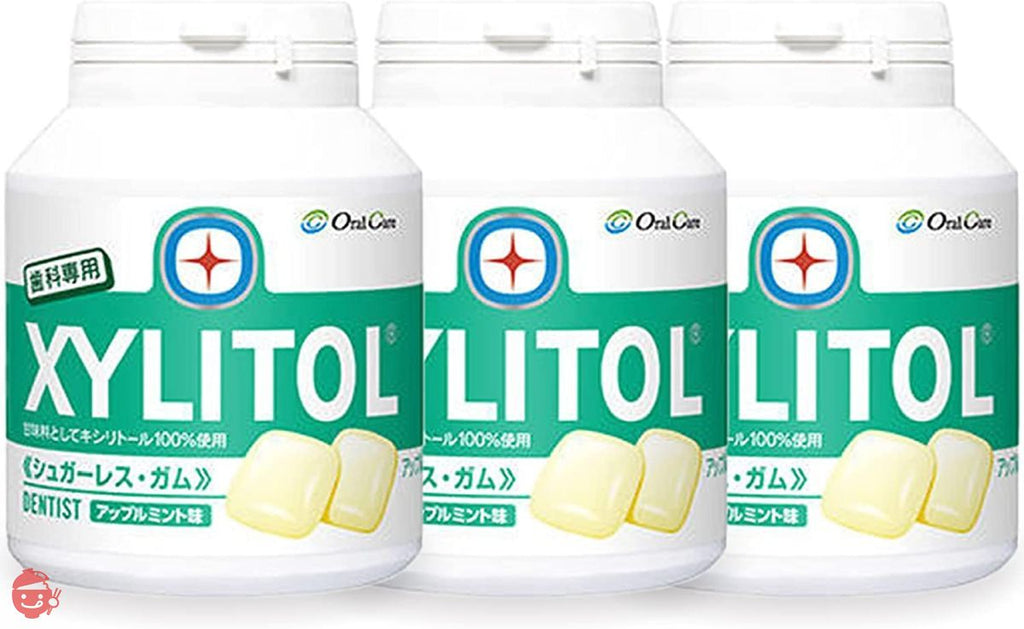 Oral Care Dental Xylitol Gum Apple Mint Flavor 153g (Approx. 90