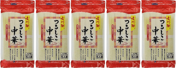 茂野製麺 味川柳つるしこ中華 400g×5袋の画像