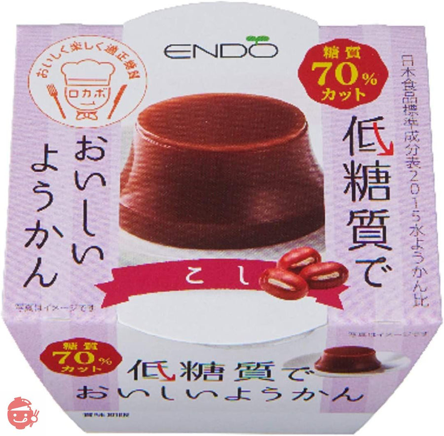 遠藤製餡 E低糖質ようかん こし 90g ×6個の画像