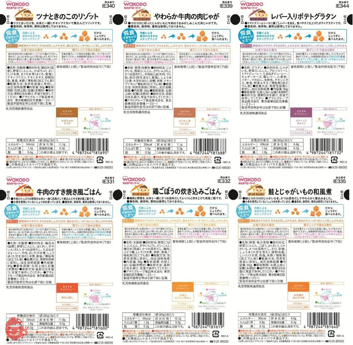 和光堂 グーグーキッチン [9か月頃から] おすすめセット ベビーフード 6種×2袋(12袋)の画像