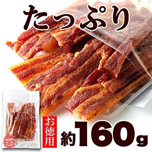 天然生活 炙り焼き豚バラジャーキー （160g） 生姜焼き 厚切り おつまみ ポークジャーキー 豚肉 珍味 徳用の画像