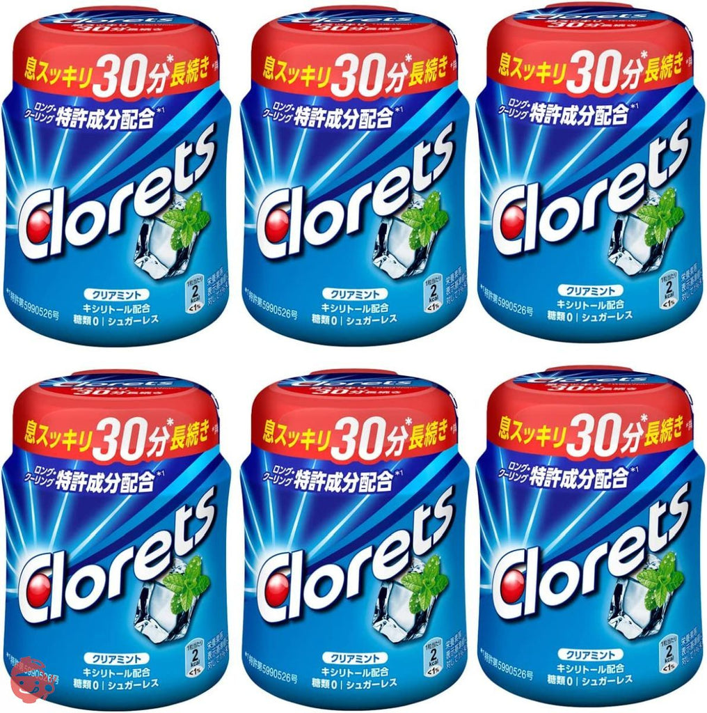 Mondelez Japan Chlorets XP Clear Mint Bottle R 140g x 6 pieces