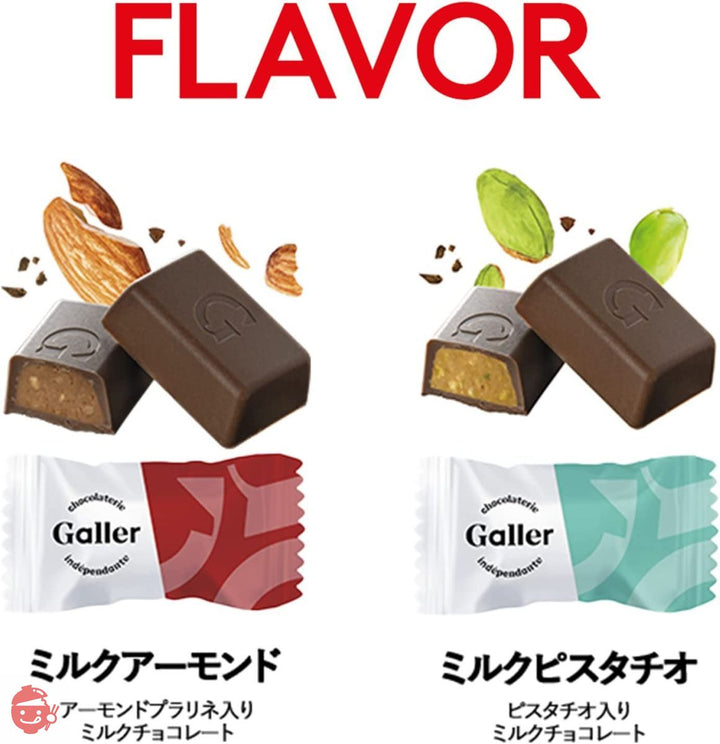 Galler ガレー チョコレート ナノバー2種10個入 詰め合わせ 義理チョコ ベルギー王室御用達 スイーツ 手提げ袋付きの画像