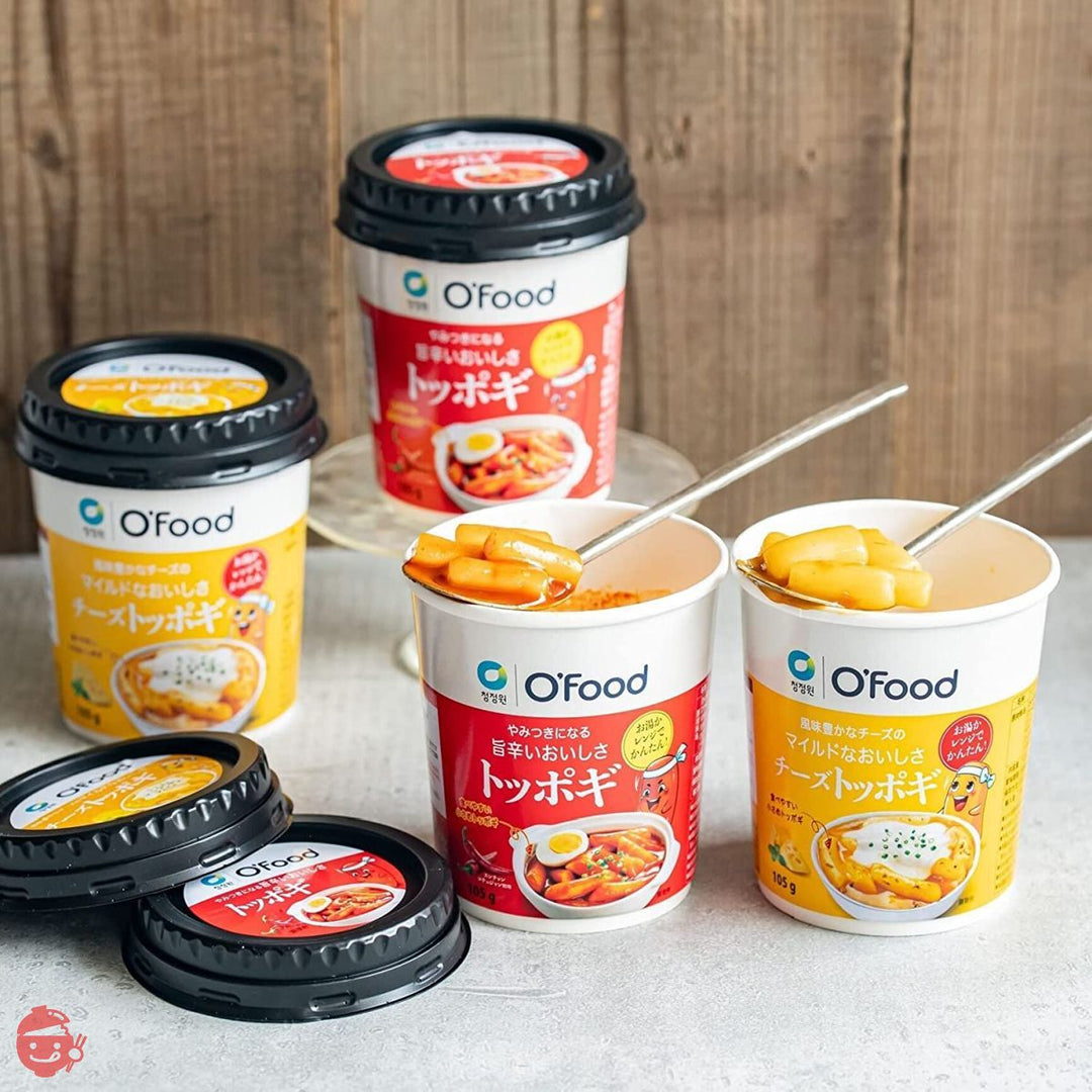 O'food カップトッポギ （105g）【チーズトッポギ】 6個セット 簡単調理 韓国食品 韓国料理 お餅 떡볶이 Toppogiの画像