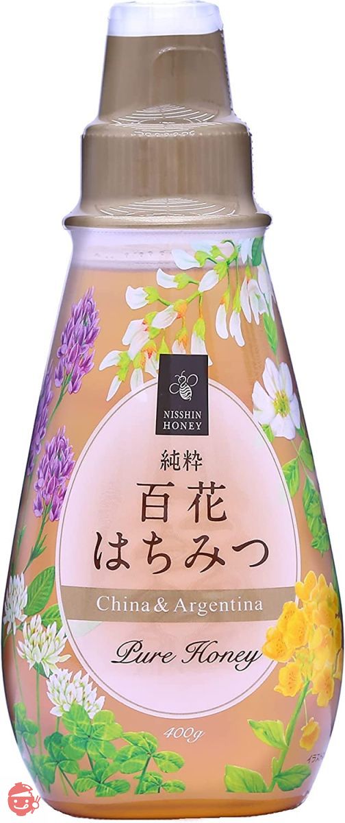 日新蜂蜜 純粋 百花はちみつ 400g ×2個の画像