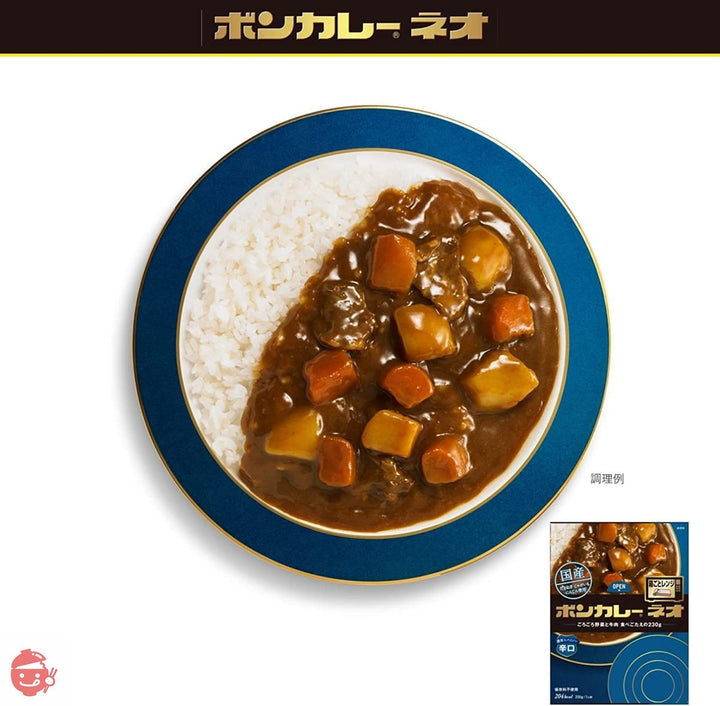 大塚食品 ボンカレーネオ 濃厚スパイシー辛口 230g×3個 レンジ調理対応の画像