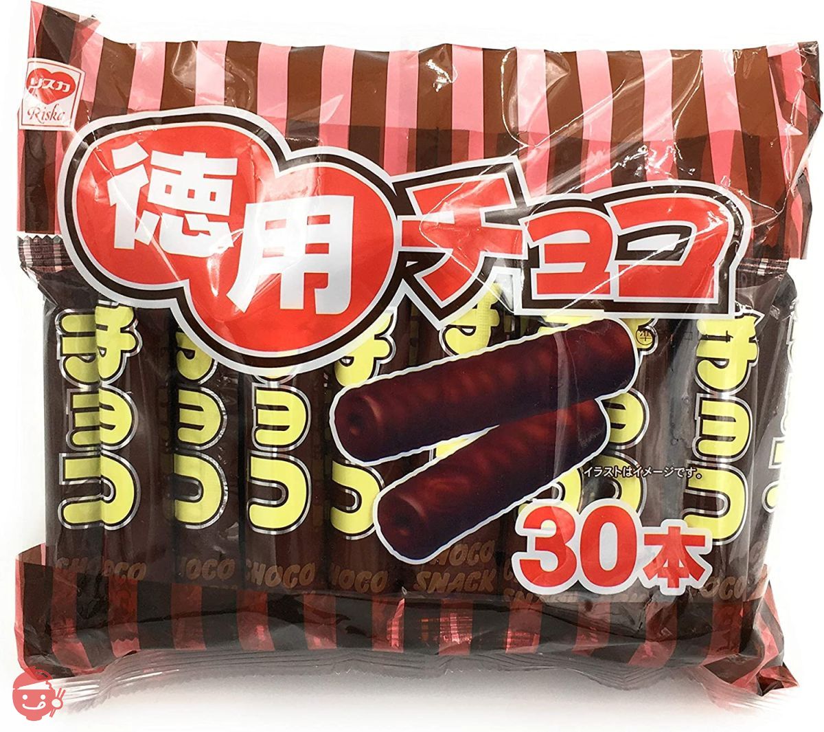 まとめ買い】リスカ 徳用チョコ棒 30本入×2袋 （計60本） – Japacle