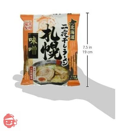 藤原製麺 北海道二夜干しラーメン札幌味噌 108g×10袋の画像