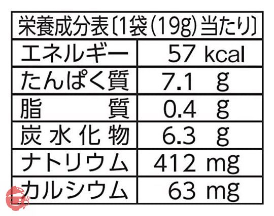 なとり JUSTPACKあじの醤油焼き 19g×10袋の画像