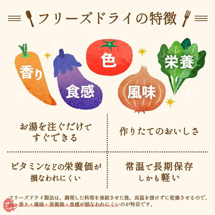 アマノフーズ フリーズドライ にゅうめん 3種24食 詰め合わせ 国産乾燥野菜 セット 常温 即席 和風 素麺の画像