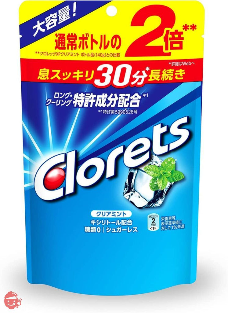 Clorets Mondelez Chlorets Clear Mint Stand Pouch 280g – Japacle