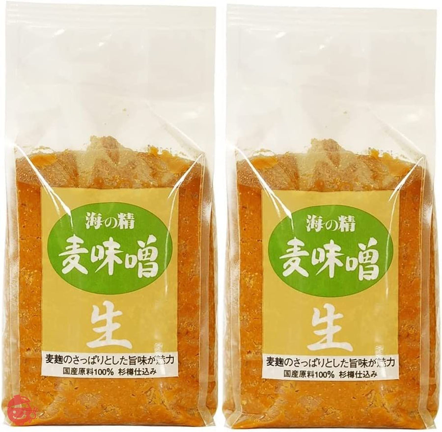 海の精 国産特栽麦味噌 1kg×2個の画像