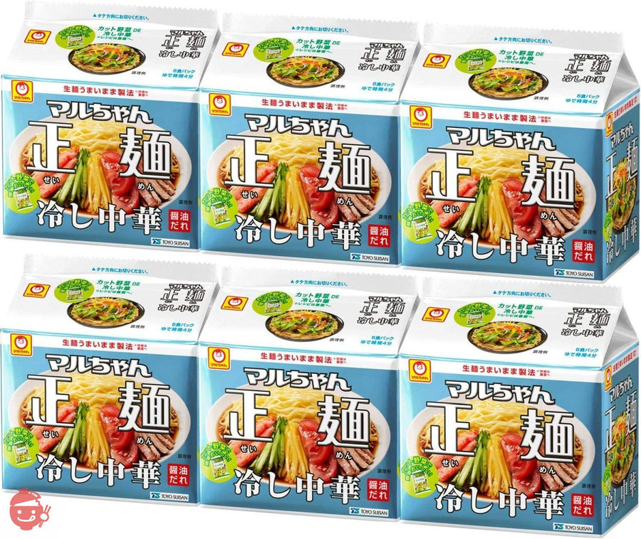 マルちゃん マルちゃん正麺 冷し中華 5食パック 118g×5袋×6個の画像