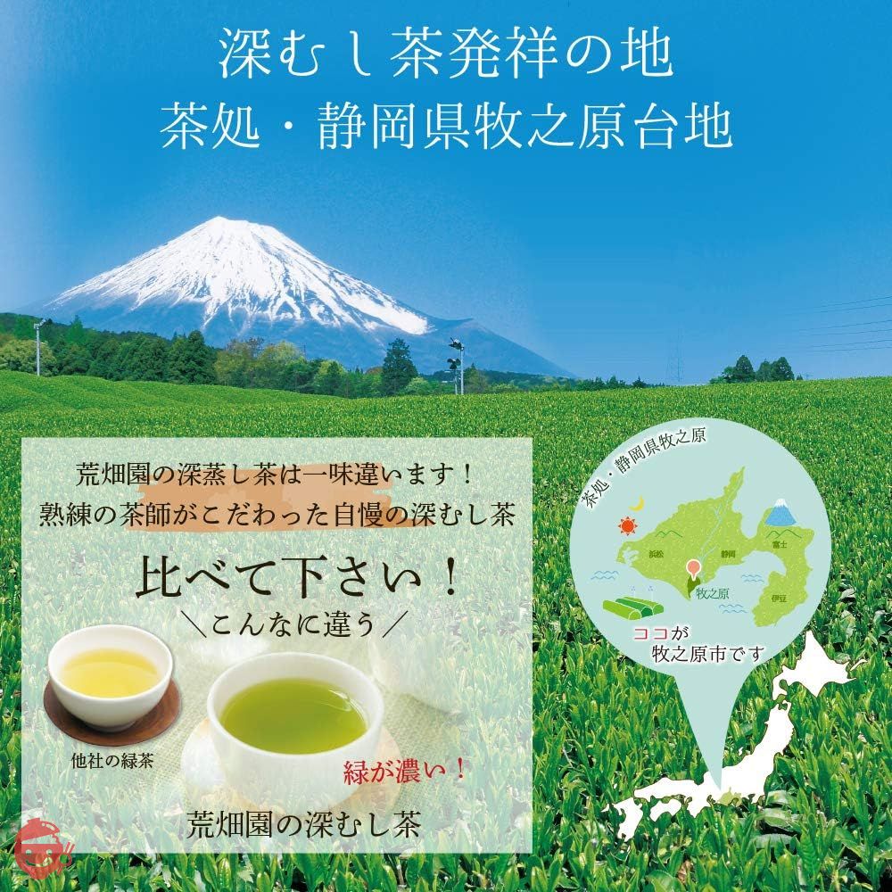 荒畑園 がぶがぶ飲める深蒸しティーパック 2.5g×100個入×2袋セット 緑茶 お茶 ティーパック 大容量パック 静岡茶 深蒸し茶の画像