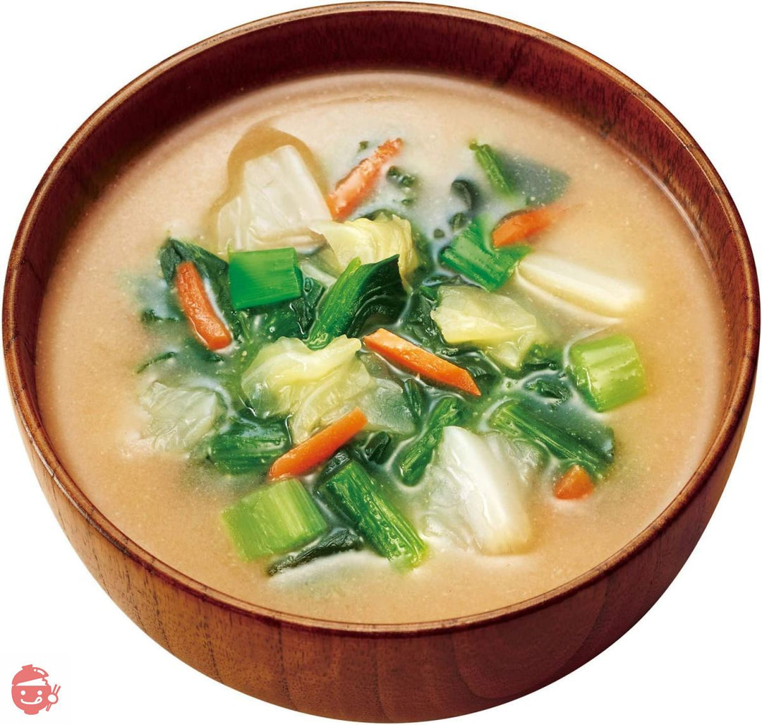 アサヒグループ食品 アマノフーズ 減塩うちのおみそ汁野菜5食 ×6袋の画像