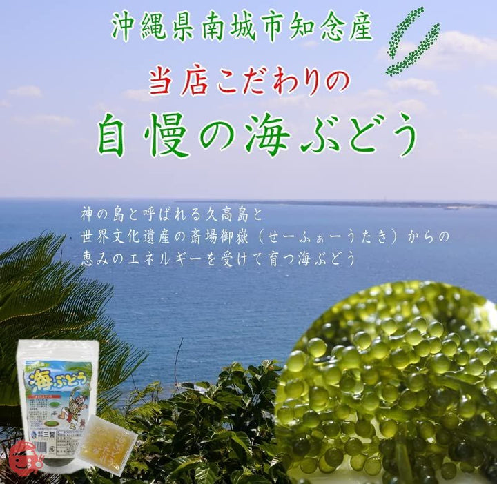 沖縄県産 海ぶどう 50g【たれ付】×4袋の画像