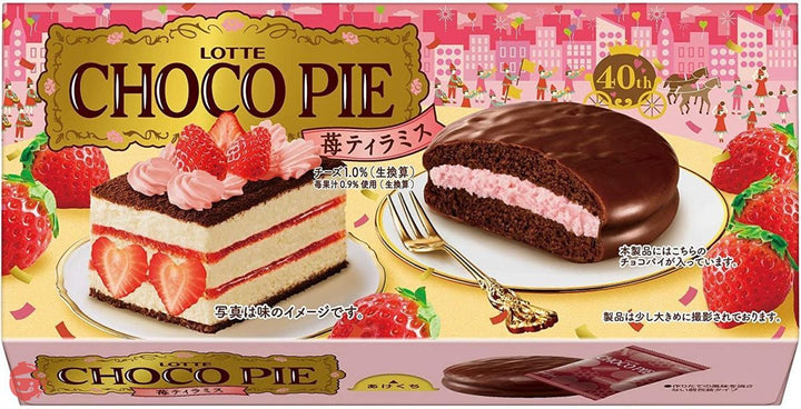 ロッテ チョコパイ(苺ティラミス) 6個×5個の画像