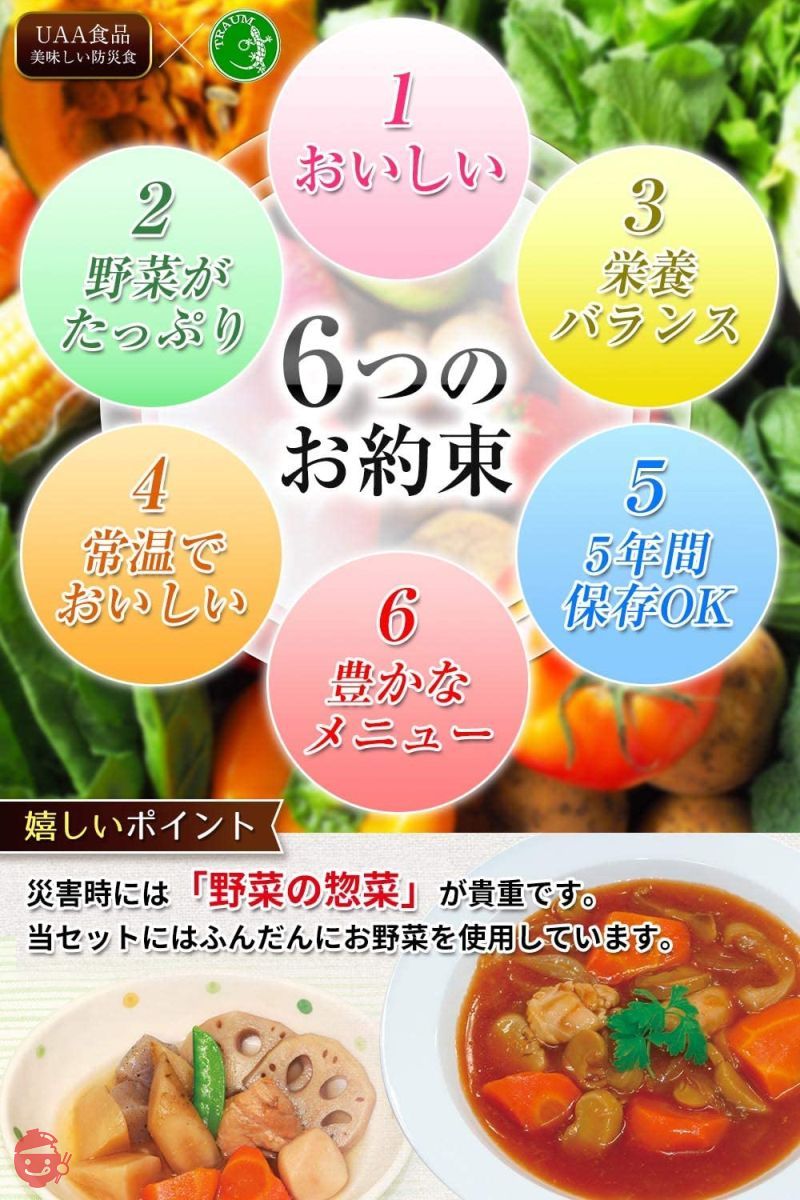 非常食セット 美味しい防災食 保存食 21食セット 5年 アルファフーズ ×TRAUM – Japacle