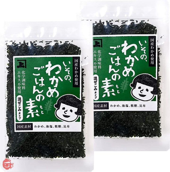 兼上 いその、 わかめご飯の素30g×2袋セット 無添加 国産 鳴門産わかめ 混ぜご飯の素 国産 おにぎりの具 カネジョウの画像