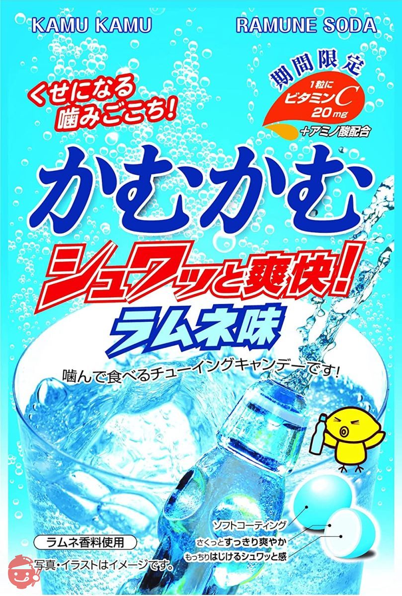 かむかむ シュワッと爽快 ラムネ 30g ×10袋の画像