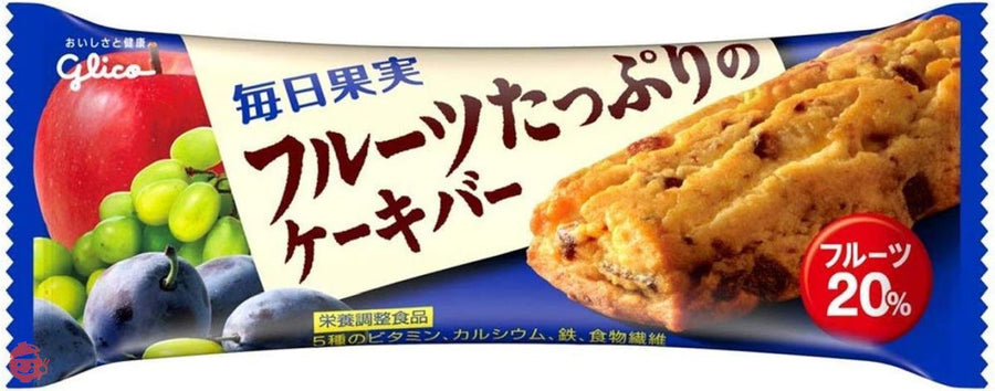 江崎グリコ 毎日果実 フルーツたっぷりのケーキバー 栄養食品 1本 ×27個の画像