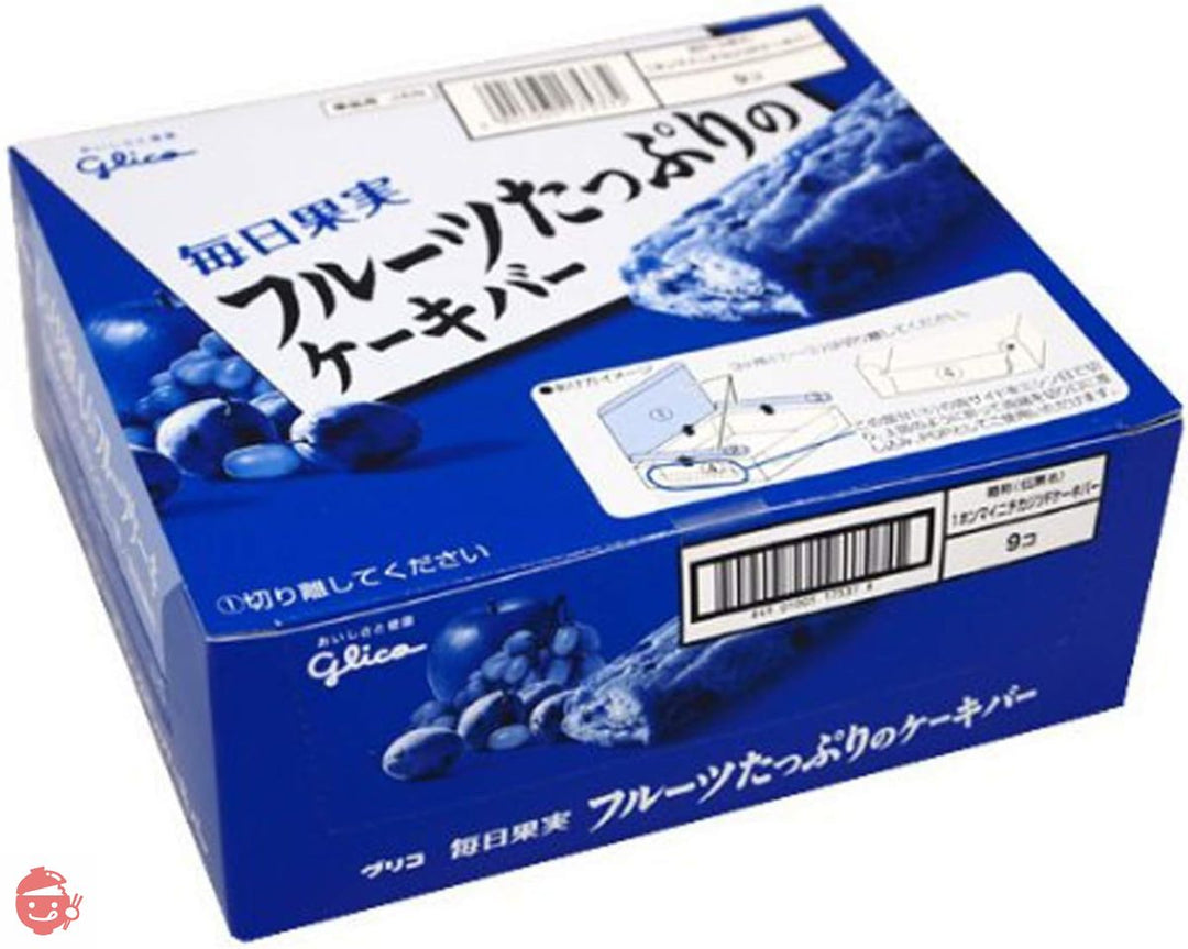 江崎グリコ 毎日果実 フルーツたっぷりのケーキバー 栄養食品 1本 ×27個の画像