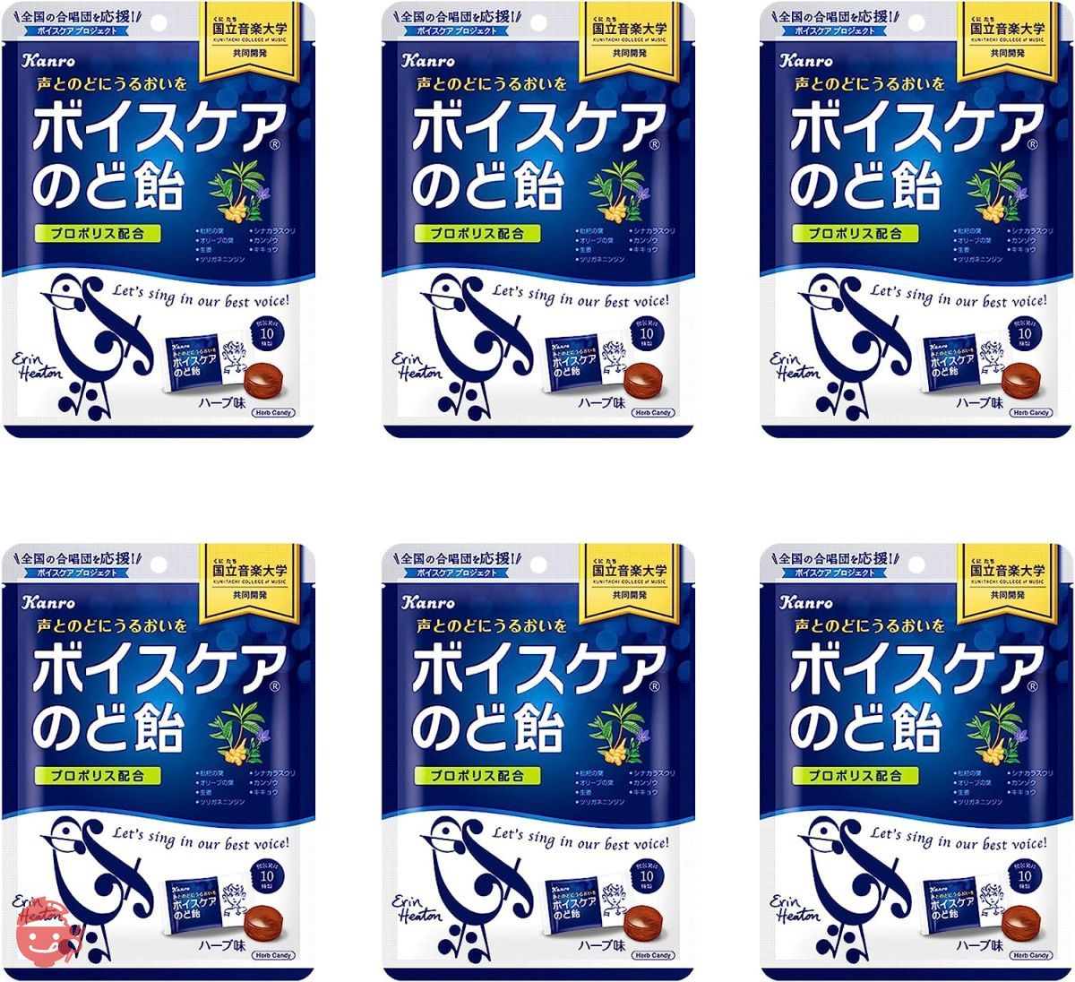 カンロ ボイスケアのど飴 70g×6個 – Japacle