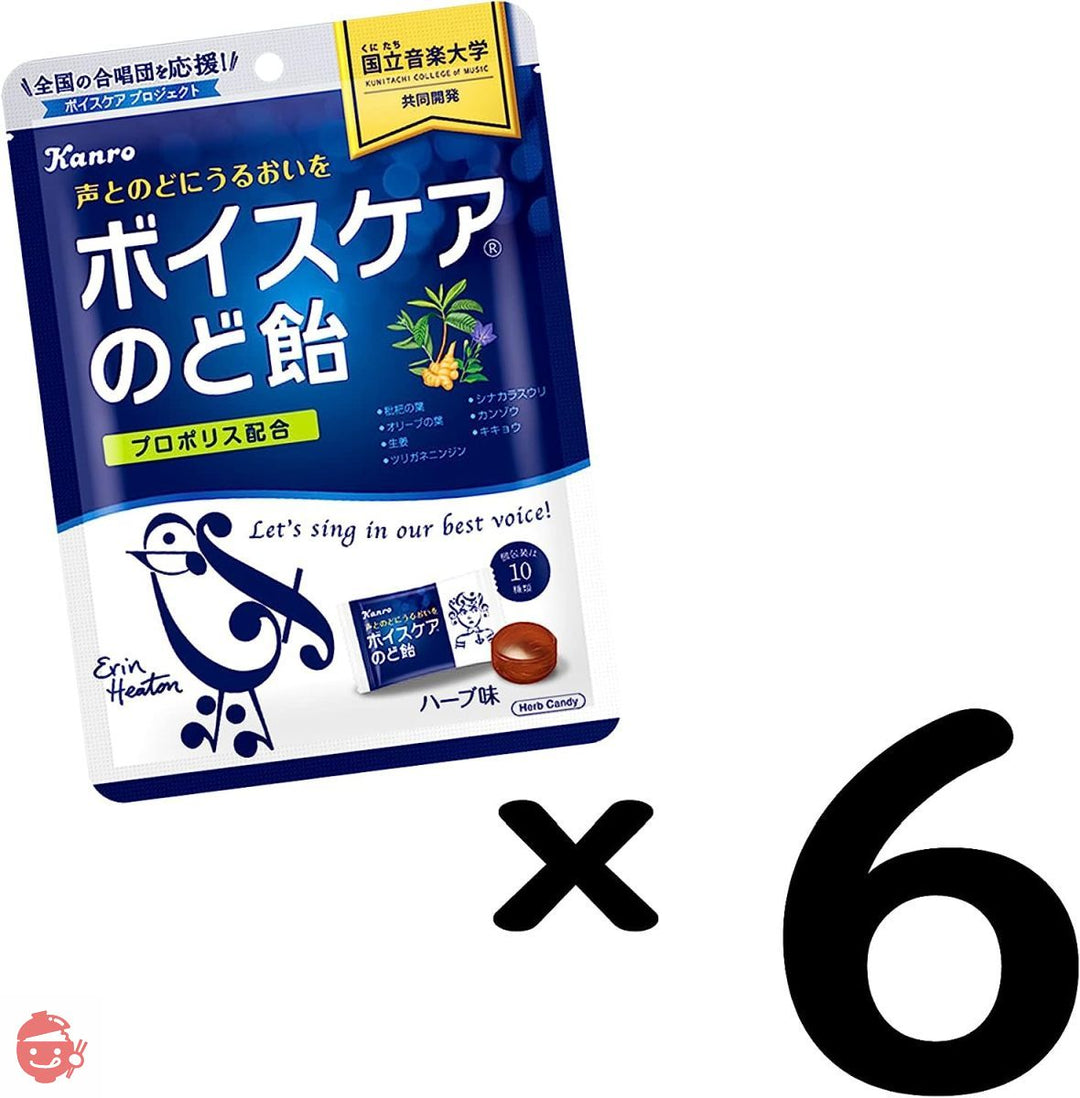 カンロ ボイスケアのど飴 70g×6個の画像