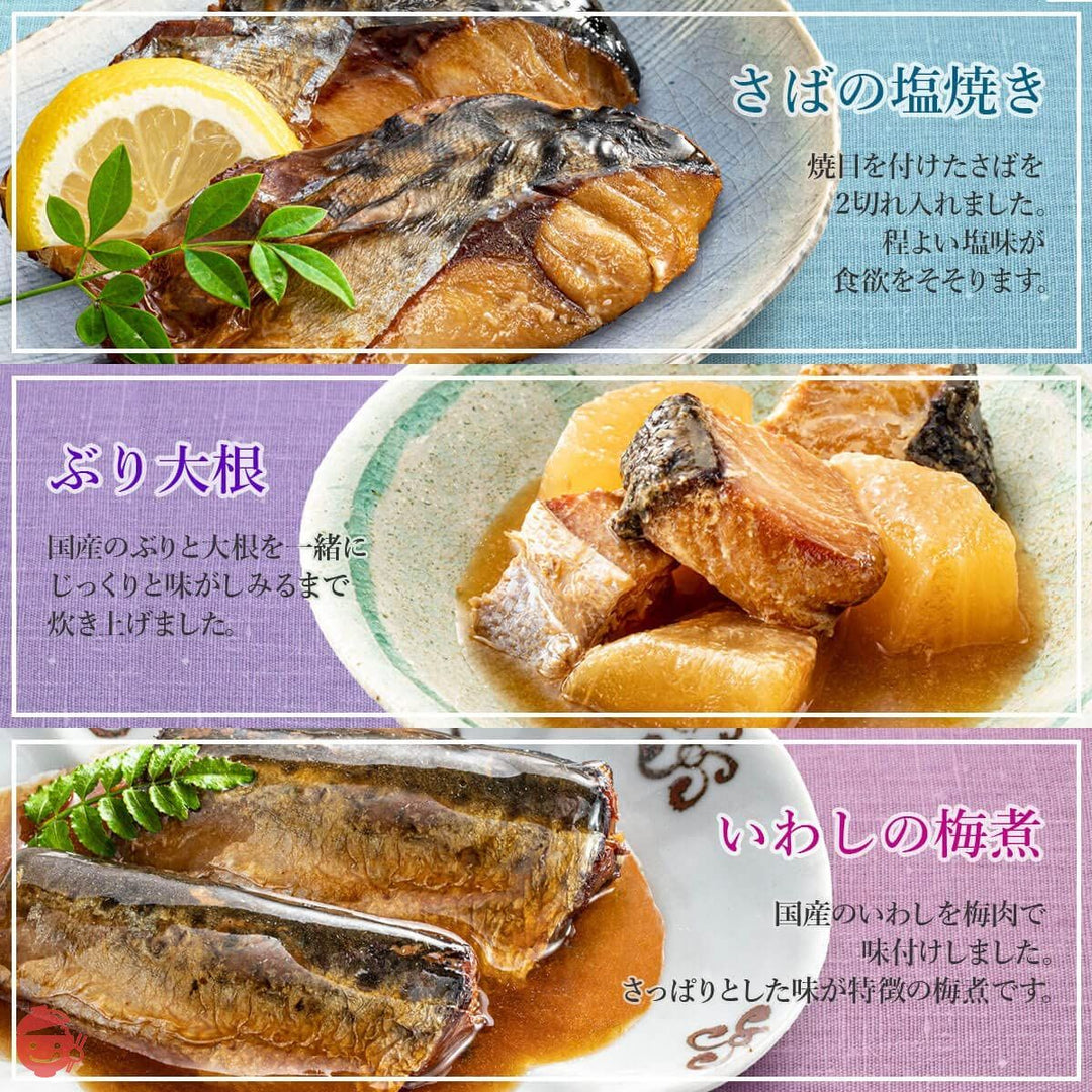 レトルト食品 おかず 魚 3種9食 詰め合わせ セット 膳 レトルト お惣菜 おつまみ 常温保存 国産乾燥野菜の画像