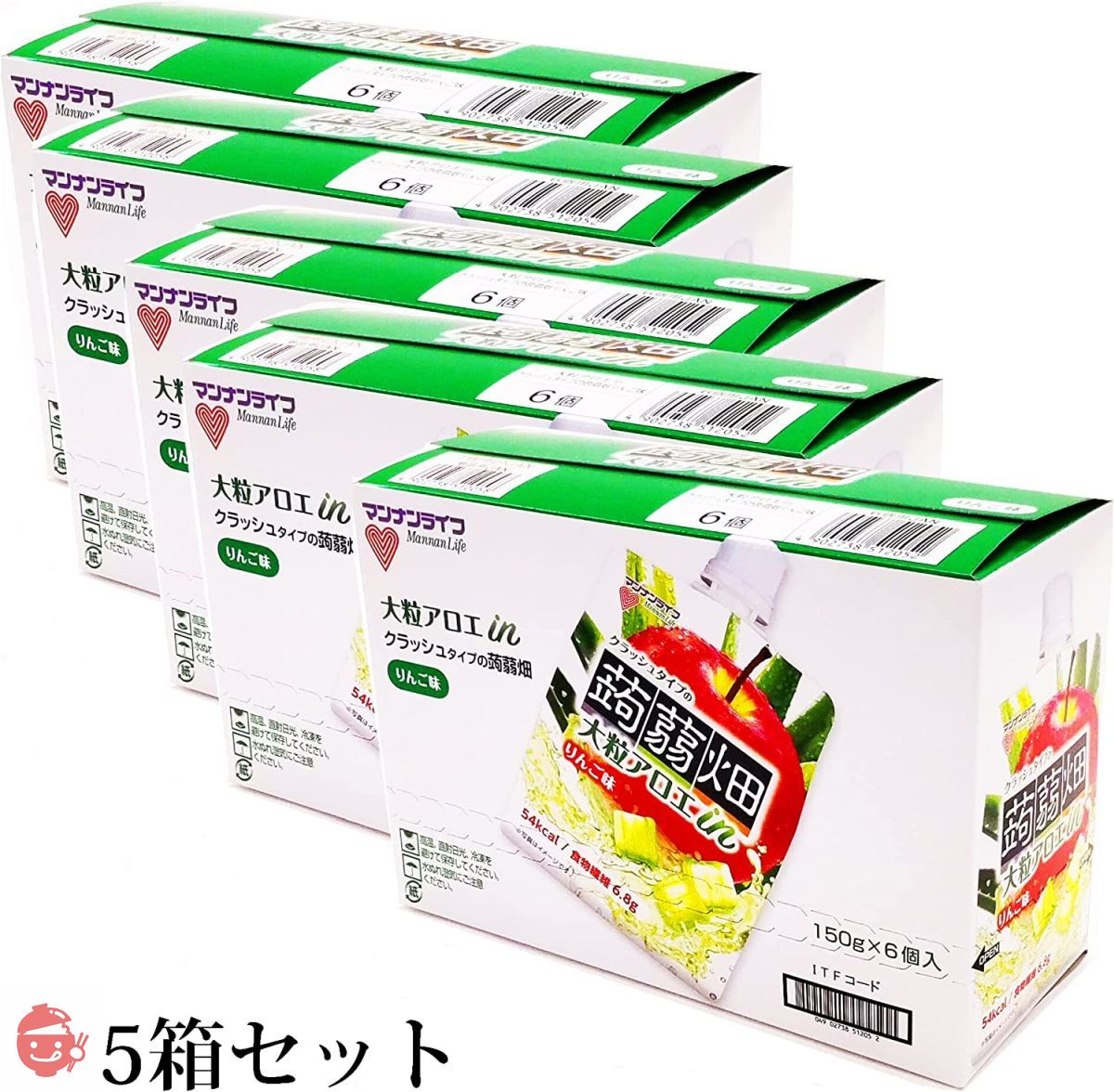 MANNAN LIFE large grain aloe in crush type Konjac field apple