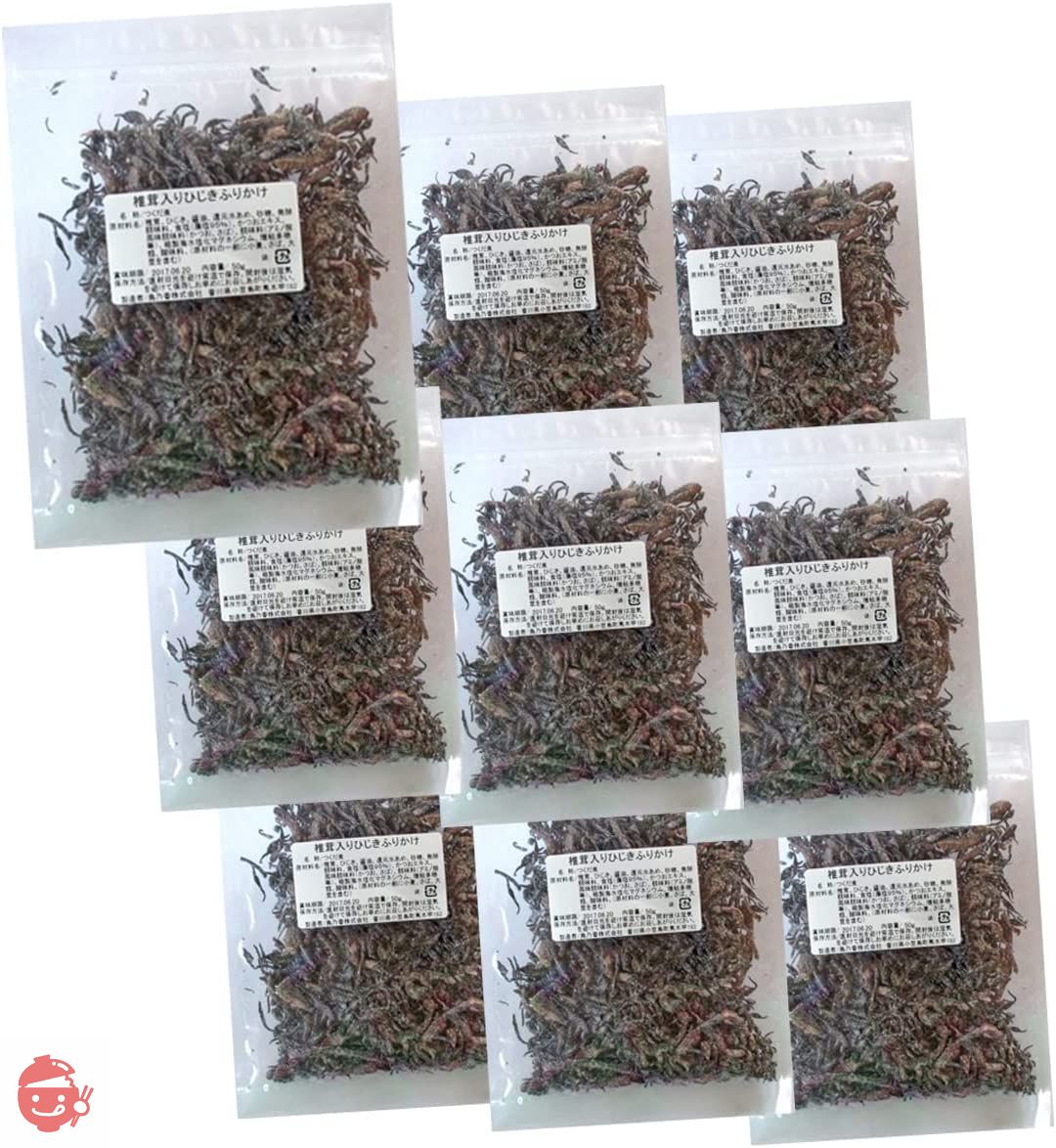 ひじきふりかけ 大容量 【 まろやかソフトタイプ 椎茸入り ひじきふりかけ 50g×3袋 3セット （1袋プレゼント）】 つくだ煮 佃煮 ひじき 生姜 小豆島 ソフトふりかけ ご飯のお供 島乃香 小豆島の香通販の画像