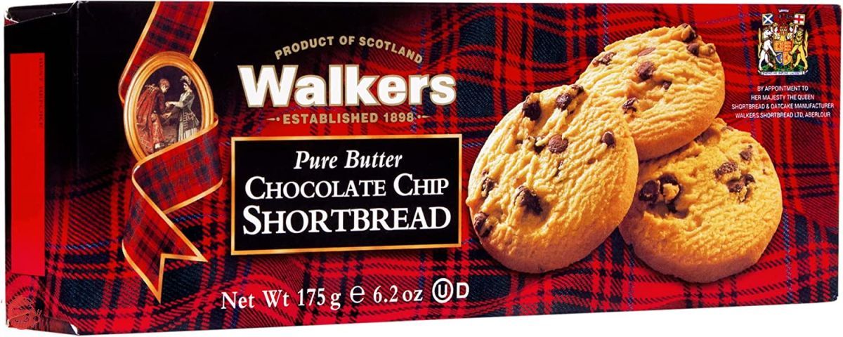 Walker Chocolate Chip Shortbread #182 175g x 2