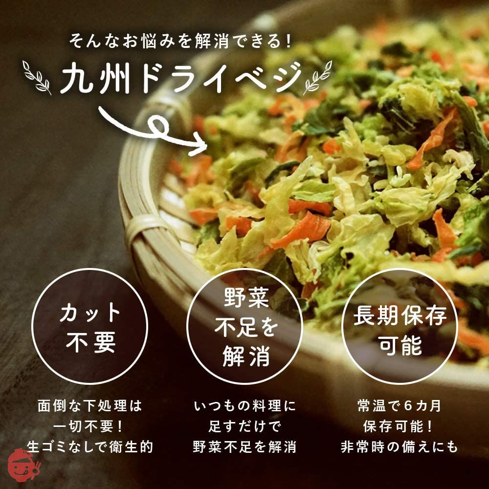 九州ドライベジ 乾燥野菜 九州産 野菜&玉ねぎミックス 100g 1袋 みそ汁の具 ラーメンの具 インスタントラーメン スープ 非常食の画像