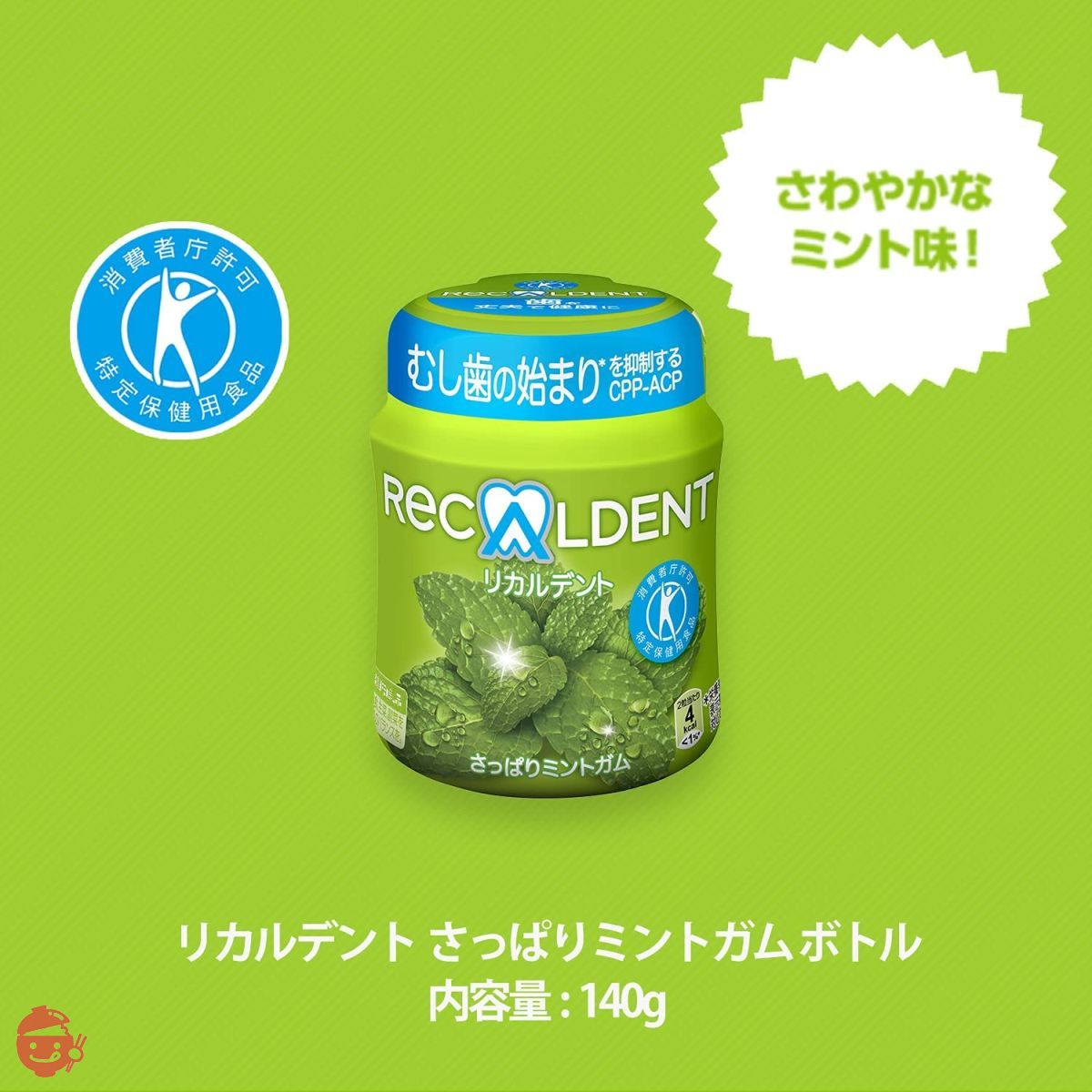Ricardent Refreshing Mint Gum Bottle R 140g x 6 pieces – Japacle