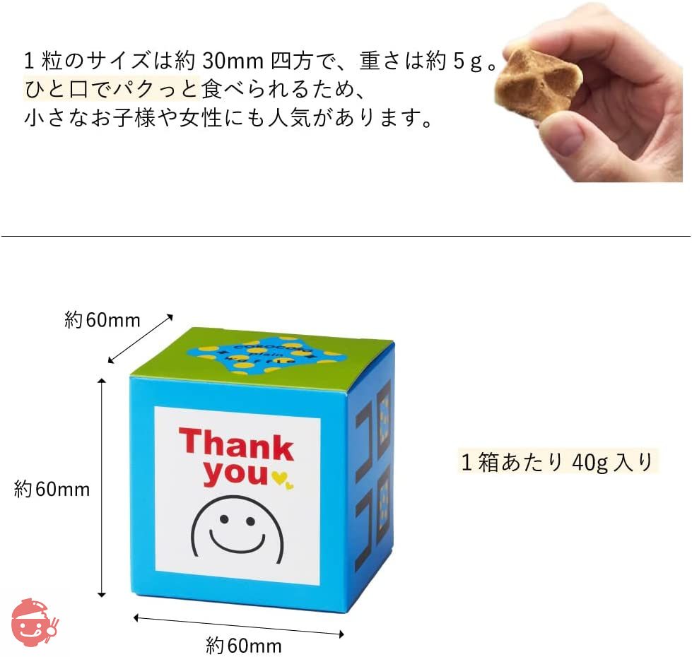 エール・エル クッキー プチギフト 手提げ袋 メッセージ (Thank You) コロコロキューブ 焼き菓子スイーツの画像