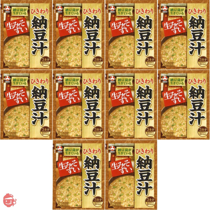 旭松食品 袋入 生みそずい ひきわり納豆汁3食 46.5g ×10個の画像