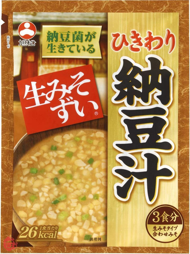 旭松食品 袋入 生みそずい ひきわり納豆汁3食 46.5g ×10個の画像