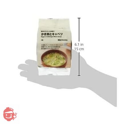 MUJI Miso soup that makes use of ingredients Egg and cabbage