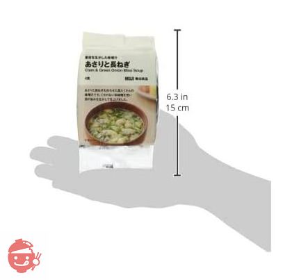 無印良品 素材を生かした味噌汁 あさりと長ねぎ 4食 12340997の画像